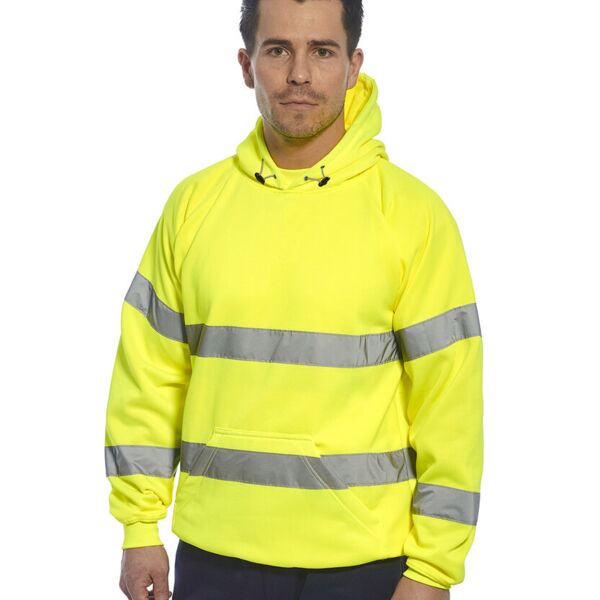 Morse Hi-vis hooded sweatshirt Thumbnail