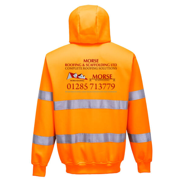 Hi-Vis Zipped Hoodie Thumbnail